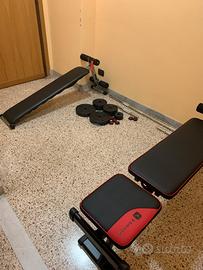 Panca pesi Domyos - pieghevole e inclinabile