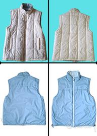 Gilet Double-Face Bianco/Azzurro