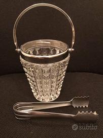 Secchiello porta ghiaccio in vetro/cristallo vinta