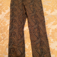 Pantalone uomo Etro taglia 48 in cotone toni marro