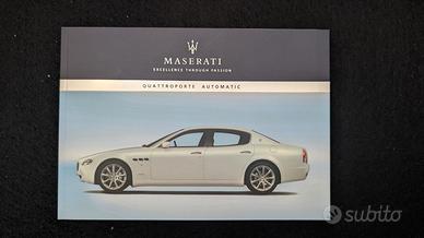 manuale uso e manutenzione Maserati  quattroporte 