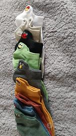 🧦 Set 9 Paia di Calzini Bassi con Musetti Diverte