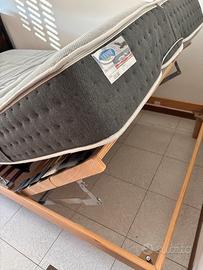 Letto 120x190 con rete motorizzata e materasso