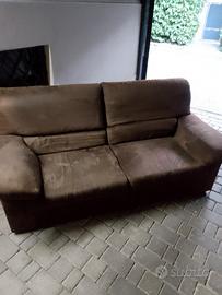 Divano letto in  alcantara