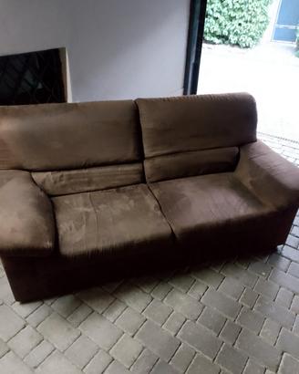 Divano letto in  alcantara