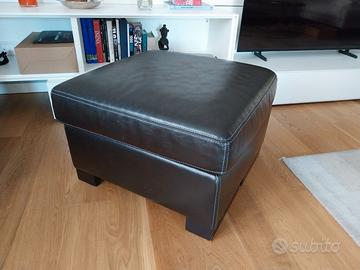 Pouf in pelle Dondi Salotti