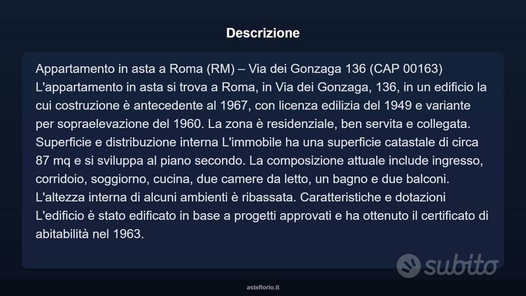 Appartamento – Roma, Gianicolense - Vista 5