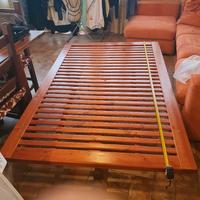 Rete tutta in legno 1 piazza e mezza più materasso
