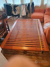 Rete tutta in legno 1 piazza e mezza più materasso