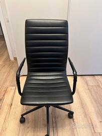 Sedia ufficio in similpelle Westwing