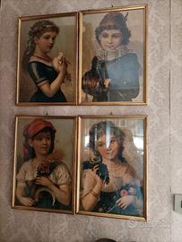 Riproduzioni fotografiche a tema "4 stagioni".