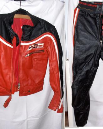 Tuta da Moto DAINESE in pelle,divisibile, tgl 46