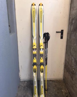 sci Rossignol gallo nero Carving cm 170 + attacchi