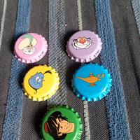 lotto 5 tappi Disney Aladdin 