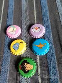 lotto 5 tappi Disney Aladdin 