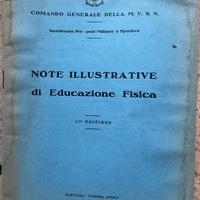 MVSN Note Illustrative di Educazione Fisica anni30