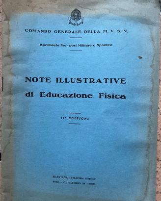 MVSN Note Illustrative di Educazione Fisica anni30