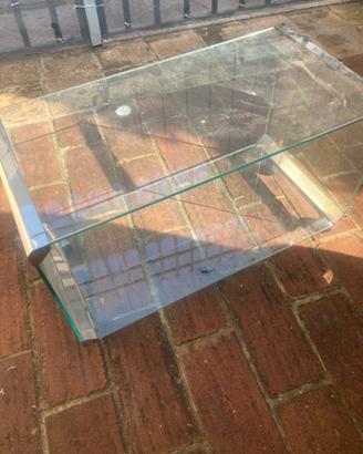 Tavolo da salotto in cristallo