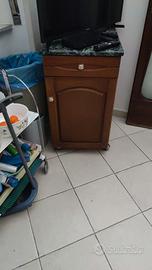 Cucina Scavolini con vari mobili e Top in marmo