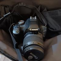 Canon 500d con obiettivo stabilizzato 18 55