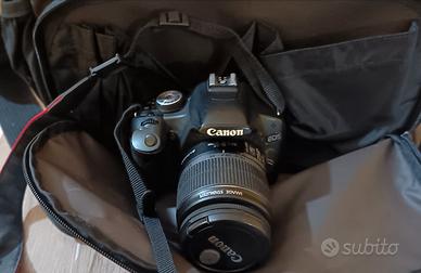 Canon 500d con obiettivo stabilizzato 18 55