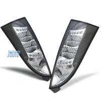 FANALI LED FORD FOCUS MK1 98-04 FONDO NERO CROMO