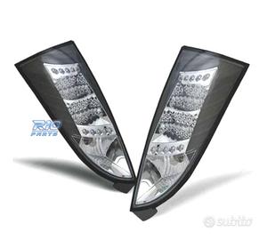FANALI LED FORD FOCUS MK1 98-04 FONDO NERO CROMO