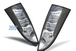FANALI LED FORD FOCUS MK1 98-04 FONDO NERO CROMO