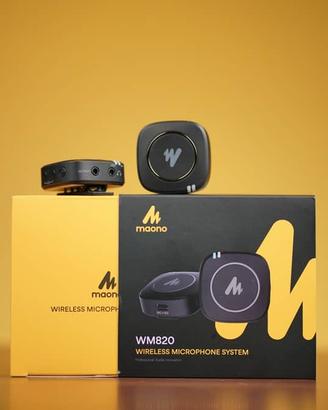 Microfono lavalier wireless Maono wm820