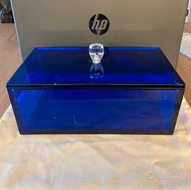 Scatola in Plexiglass Blu Marino Trasparente