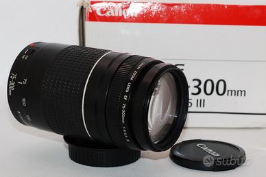 obiettivo zoom Canon EOS EF 75-300 3 III AF F4 5.6
