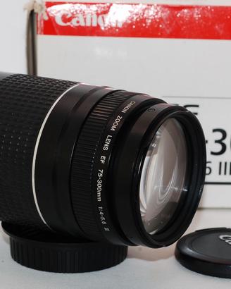 obiettivo zoom Canon EOS EF 75-300 3 III AF F4 5.6
