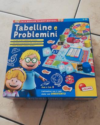 Gioco educativo Lisciani Tabelline e Problemini