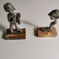 Statuine in Peltro Vintage 