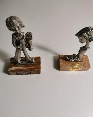 Statuine in Peltro Vintage 