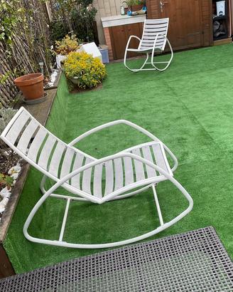 Sedie a dondolo da giardino
