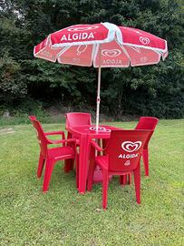 set Algida tavolo con sedie