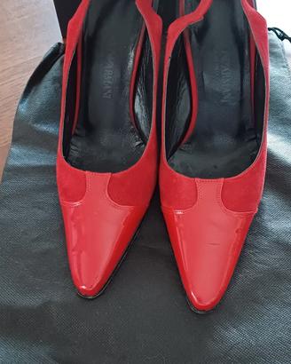 Scarpe donna Giorgio Armani pelle Rubino 35