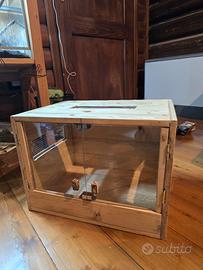 Terrario per rettili o tarantole 