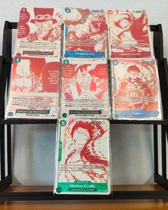 Set completo Promo One piece Op13 Luffy Ace Sabo 