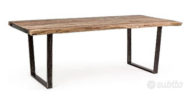 TAVOLO ELMER 220X100X7 E TAVOLINO ELMER 120X70X42H