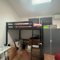 Letto a soppalco ikea + materasso