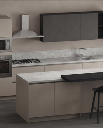 CUCINA LINEARE NUOVA CUCINE MODERNE CON ISOLA