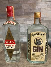 2 Bottiglie di Gin  ( Vintage  bottiglie rare ).