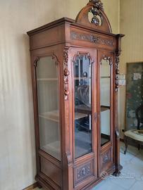ANTICA VETRINA STILE UMBERTINO FINE 800 INIZI 900