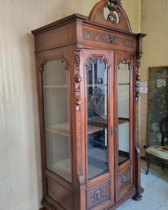 ANTICA VETRINA STILE UMBERTINO FINE 800 INIZI 900