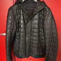 Giacca pelle tipo piumino