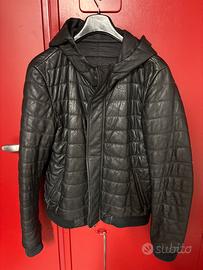 Giacca pelle tipo piumino