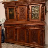 Arredo classico stile ottocentesco in legno anni80
