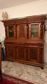 Arredo classico stile ottocentesco in legno anni80